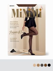PRIMA 40 (шортики) Minimi Колготки Fumo (Серый);Cappuccino (Коричневый);Caramello (Бежевый);Nero (Черный);Daino (Бежевый)
