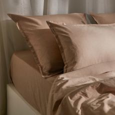 ЦЕНА ЗА 3 ШТ! Простыня евро SL Home «Деним», 245×280 см, бежевая, жатый хлопок
