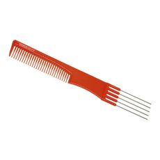 Dewal Beauty Расческа для начеса с металлическими зубцами DBO6506, оранжевый, 19 см
