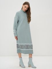 Платье женское 9242-92035 тополь серебристый/белый/титаниум NEWVAY