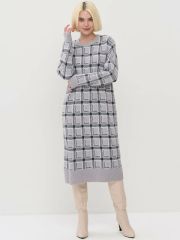 Платье женское 5242-2522 туман/белый/антрацит VAY