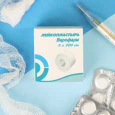 5751244 Лейкопластырь Верофарм рулонный 3 х 500 см на тканной основе