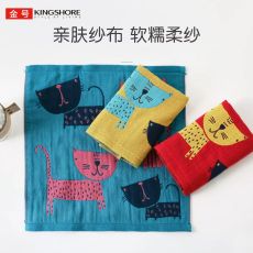 Квадратное маленькое полотенце для лица из чистого хлопка