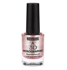 027478 LuxVisage. Лак для ногтей 3D Holographic, тон 705 Розовое золото