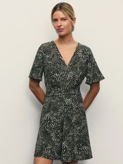 514697 ZARINA Платье зеленый абстракция