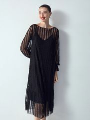 Платье миди из кружева, PL1508/lace
