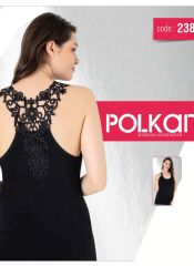2384 Женская майка Polkan Черный