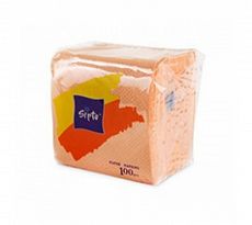 021339	СИПТО Салфетки бумажные «Sipto» 100л цветная (цвет в ассортименте)
