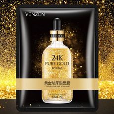 Лифтинг-маска с золотом Venzen 24К Pure Gold Hydra, 3 шт