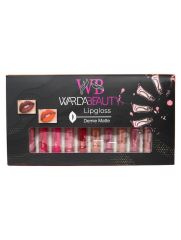 WARDA BEAUTY Набор матовых блеск для губ, 12шт. Арт.: 8913 РАСПРОДАЖА!!! БЕЗ УПАКОВКИ!!! Набор нюдовых блесков для губ WARDA BEAUTY - ода своей аутентичности и главному современному тренду - нюдовому