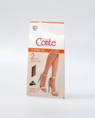 PUDRA (2 пары) Conte elegant Гольфы natural;bronz;nero