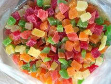 Ананас цукат кубики цветные