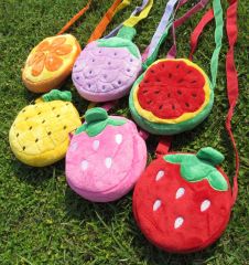 Детская плюшевая фруктовая сумка