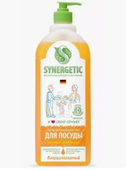 SYNERGETIC Средство для мытья посуды Апельсин 1л