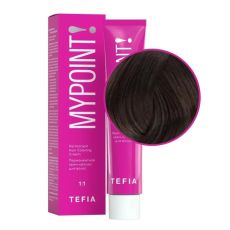 TEFIA Mypoint 5.1 Перманентная крем-краска для волос / Светлый брюнет пепельный, 60 мл