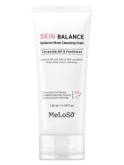 MeLoSo Очищающая пенка для лица с церамидами и пантенолом / Skin Balance Hyaluron Moist Cleansing Foam, 130 мл