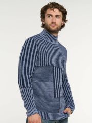 Свитер мужской 7222-15016 зимнее утро/т.синий BE YOU
