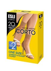 CORTO 20 (2 пары) ESLI Носки Nero;Melone;castoro;Visone