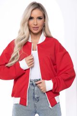 Б8642 Бомбер LADY TAIGA Красный