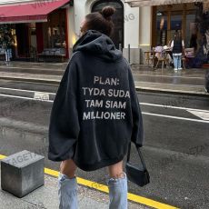 Свободная толстовка с капюшоном в стиле ретро