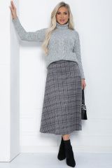 Ю12163 Юбка LADY TAIGA Серая
