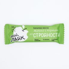 ЦЕНА ЗА 6 ШТ! Батончик Мой Лайк для стройности, яблоко с корицей, 25 г 7866758