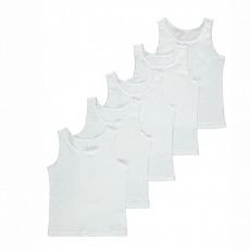 White Vest Tops 5 Pack