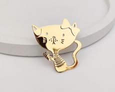 Брошь Котик