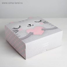 4623258 Коробка складная «Мяу», 25 х 25 х 10 см