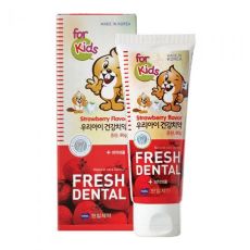 Hanil Зубная паста для детей со вкусом клубники / Fresh Dental for kids Strawberry, 80 мл