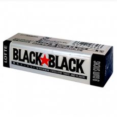 779646 Lotte Black Black Жевательная резинка Охлаждающая мята 9 пластинок