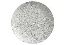 Тарелка обеденная, 27,5 см, фарфор P, светло-серая, в крапинку, Caviar Speckle, 56538