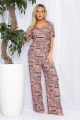 К12663-15 Костюм (Блуза+Брюки) LADY TAIGA Пыльная роза