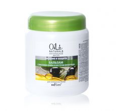 020579 Белита OIL NATURALS. Бальзам с маслами ОЛИВЫ и КОСТОЧЕК ВИНОГРАДА для нормальных волос ПИТАНИЕ и ЗАЩИТА, 450 мл