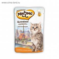 ТОВАР ПО ПРЕДЗАКАЗУ! 1535247 ЦЕНА ЗА 10 ШТ! Влажный корм "Мнямс. Маренго" для котят, цыпленок, пауч, 85 г