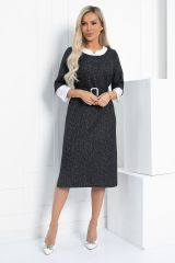 507823 LT Collection Платье чёрно-белый