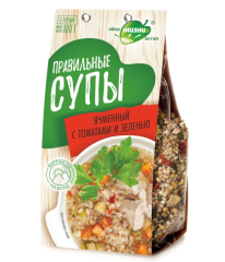 АЛТАЙ Правильные супы Ячмень с томатами и зеленью 180г