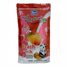 Siam Yoko Солевой скраб для тела c экстрактом персика и молочными протеинами / Salt Body Scrub Peach + Milk, 350 г