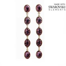 Серьги с кристаллами Swarovski