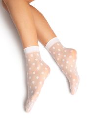 calz. MACROPOIS 20 носки (в крупный горошек) SiSi Носки Bianco (Белый)