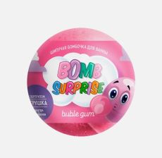 Fito Cosmetic. Шипучая бомбочка для ванны с игрушкой Bubble gum Bomb Surprise, 115 гр