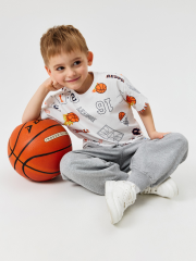 20120510253 Футболка детская для мальчиков Jordan белый ACOOLA Kids