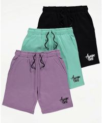 Awesome Limited Slogan Shorts 3 Pack