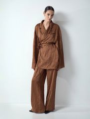 Брюки из сжатой ткани, D405/axinite