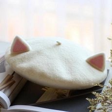 Береты с ушками, детский и взрослый