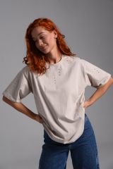 513779 Натали Футболка бежевый