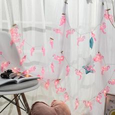 Новогодняя гирлянда с фламинго, 6 метров (40 огней)