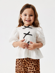 20220270074 Блузка детская для девочек Shai_bl белый ACOOLA Kids