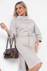503806 LT Collection Платье светло-бежевый