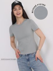 427203 Апрель Футболка серый